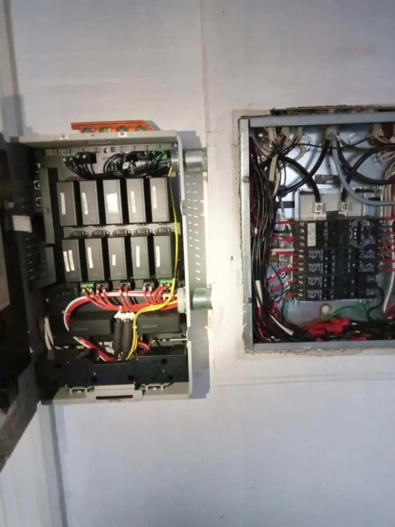 Electrical panel upgrade completed for Security Camera Wiring in Bar Nunn